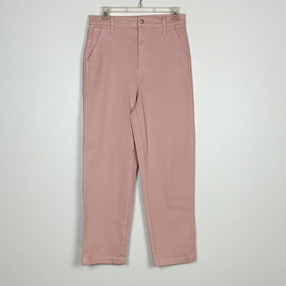 Madewell Pink Soft Denim Jeans Stretch Straight Fit Size 27 Retro